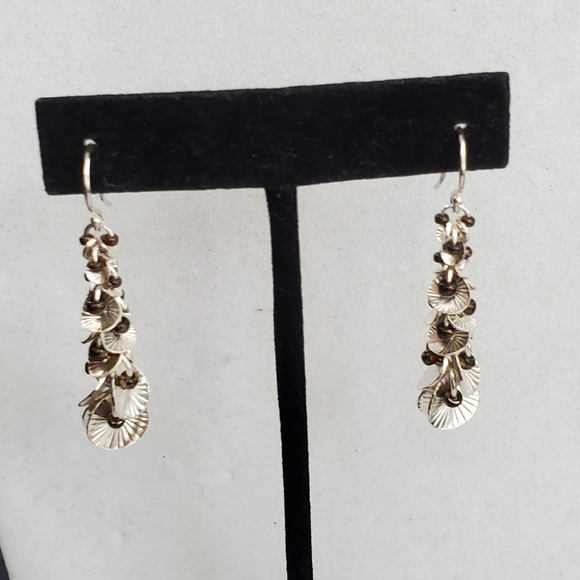 Silpada Waterfall Sterling Silver Seed Bead Earrings - Picture 8 of 14